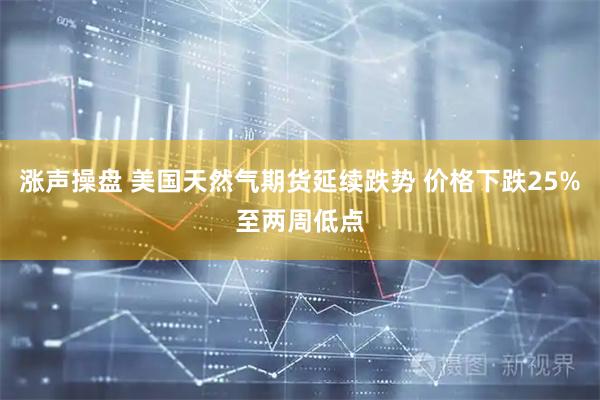 涨声操盘 美国天然气期货延续跌势 价格下跌25%至两周低点